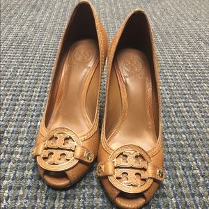 Brown Tory Burch wedge